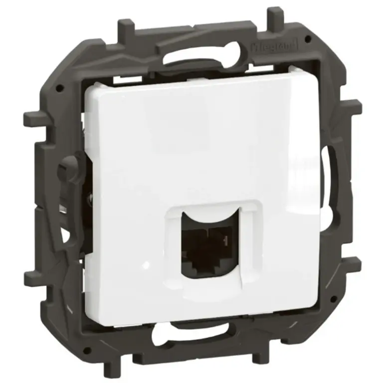 розетка rj45 cat6 stp, new niloe, legrand, бял, NP4303WH