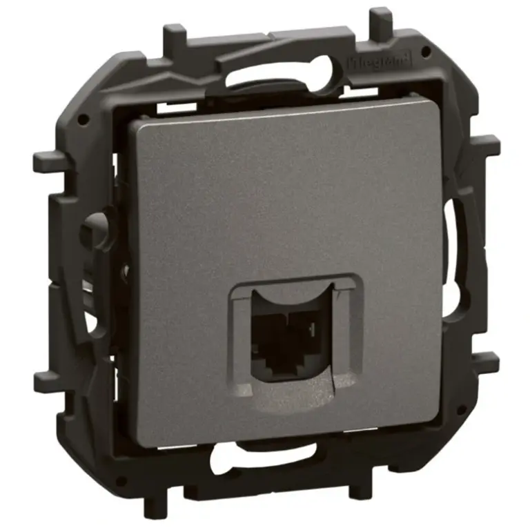 Розетка rj45 cat6 stp, new niloe, legrand, сив, NP4303MG