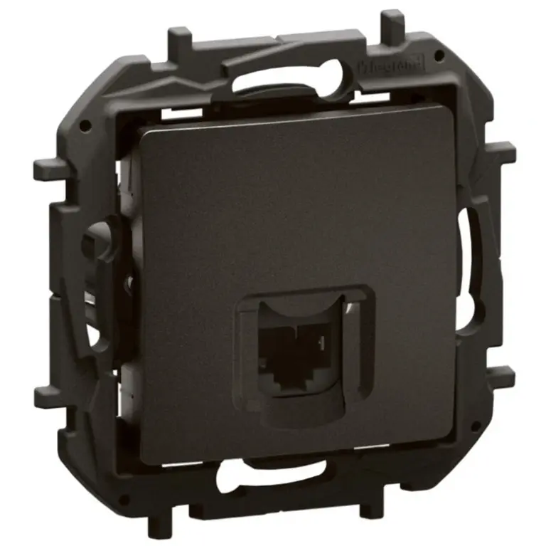 розетка rj45 cat6 stp, new niloe, legrand, черен, NP4303BK