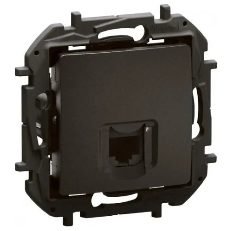 розетка rj45 cat6 ftp, new niloe, legrand, черен, NP4302BK