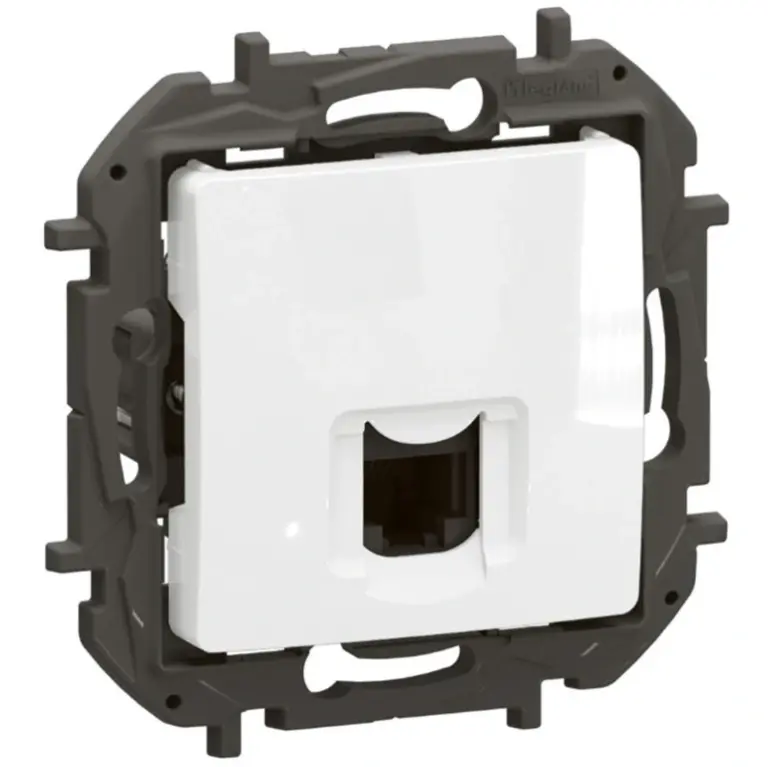 телефонна розетка rj11 , new niloe, legrand, бял, NP421WH