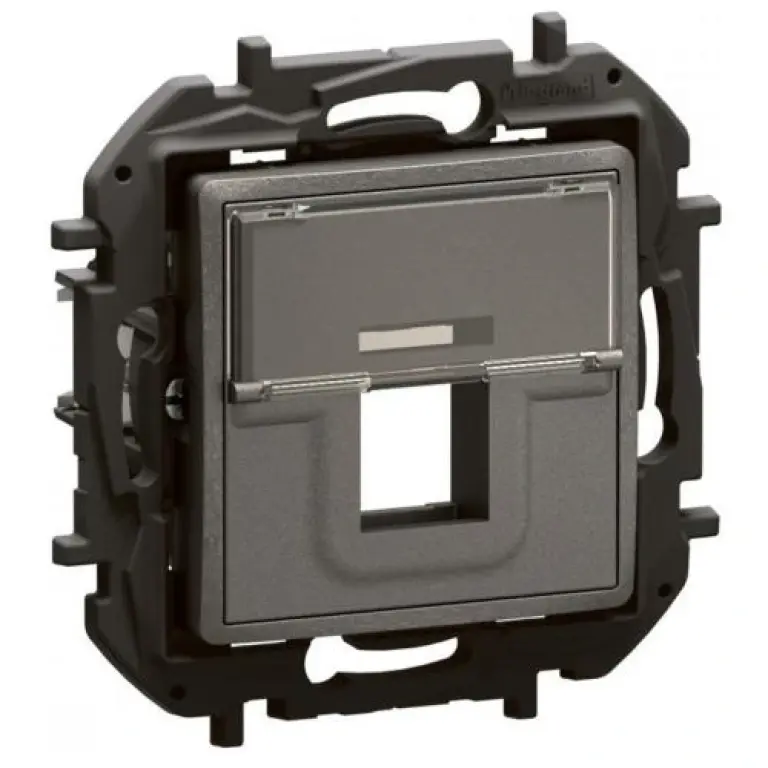 Розетка rj45 двойна, new niloe, legrand, сив, NP170MG