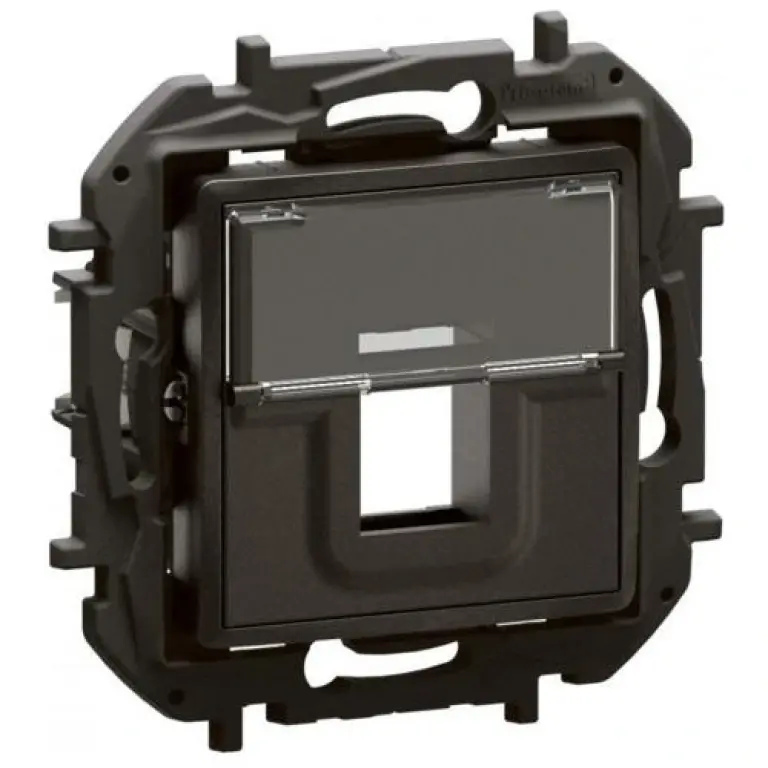 розетка rj45 двойна, new niloe, legrand, черен, NP170BK