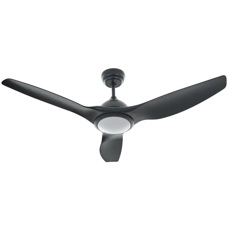 Вентилатор с led плафон Flue, черен, elbulgaria, led 20w, 4000k, 4039 bk