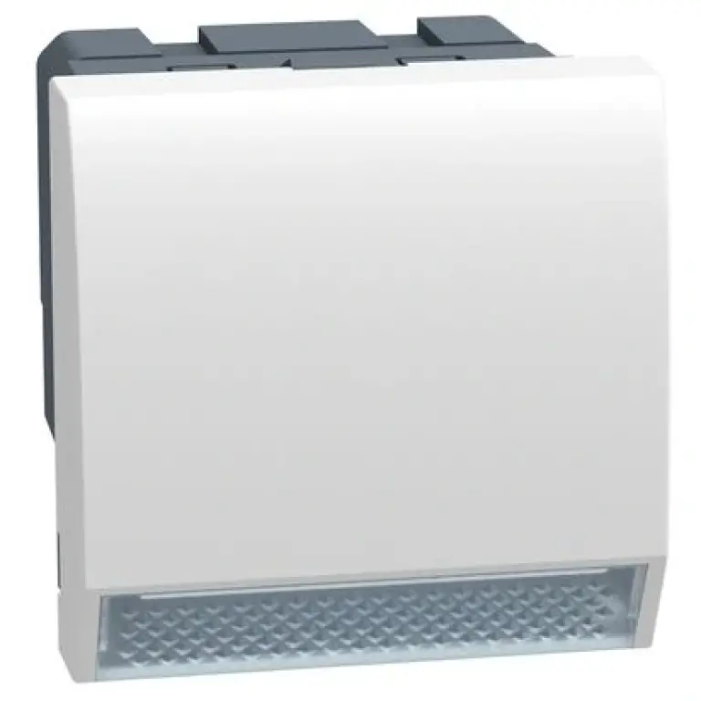 Индикаторна лампа с бял LED 0.5W, 230V, 2 мод. бял, light now, bticino, YW4382