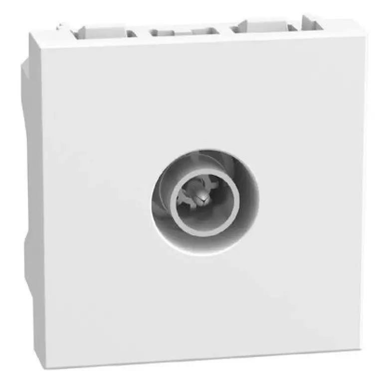 Коаксиална ТВ-розетка 2мод. бял, light now, bticino, YW4202M2D