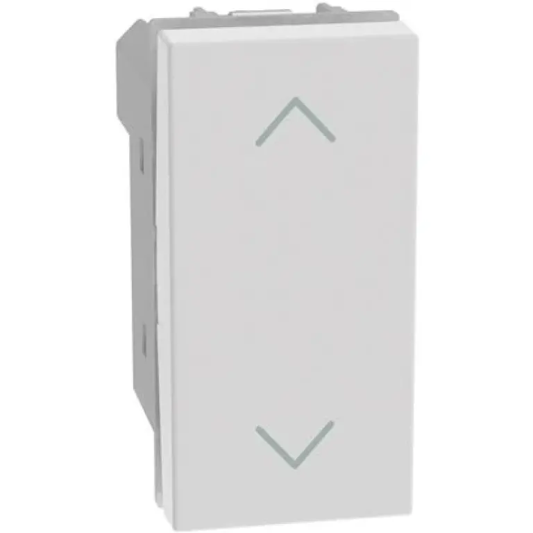 Ключ за щори с блокировка 1мод. 10AX, бял, light now, bticino, YW4037N