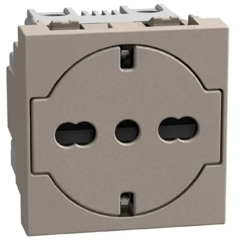 Контакт италиански 10A, 2мод. Камък, light now, bticino, YG4140A16F