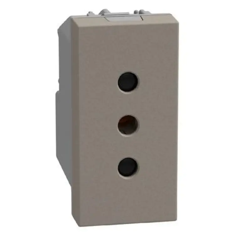 Контакт италиански 10A, 1мод. камък, light now, bticino, YG4113