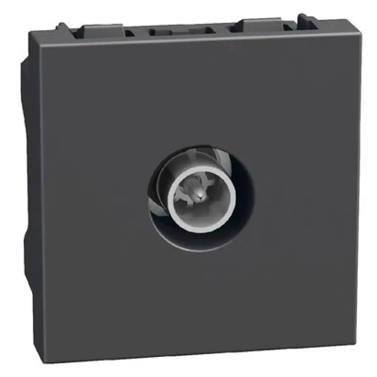 Коаксиална ТВ-розетка 2мод. графит, light now, bticino, YD4202M2D