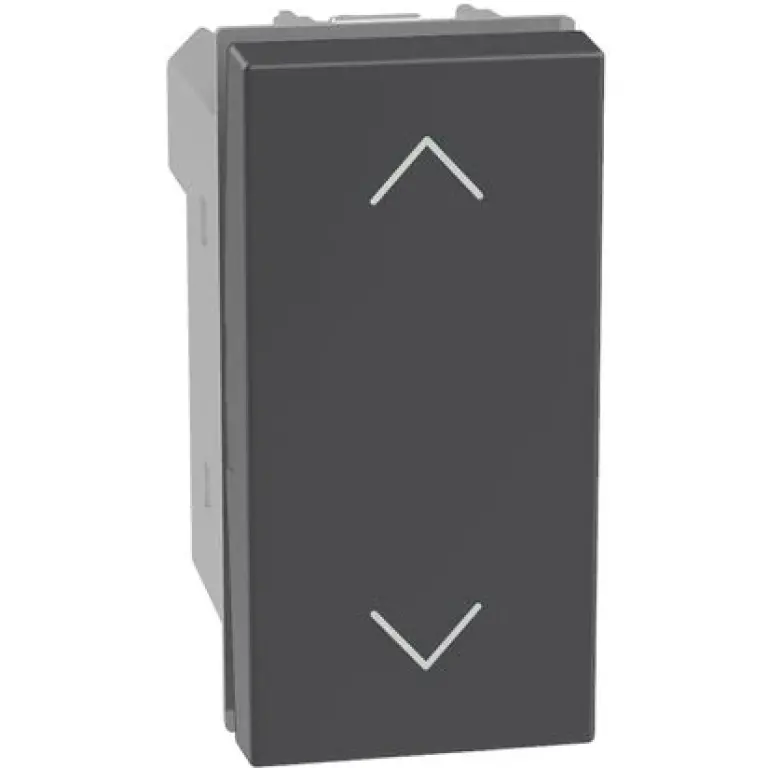 Ключ за щори с блокировка 1мод. 10AX, графит, light now, bticino, YD4037N