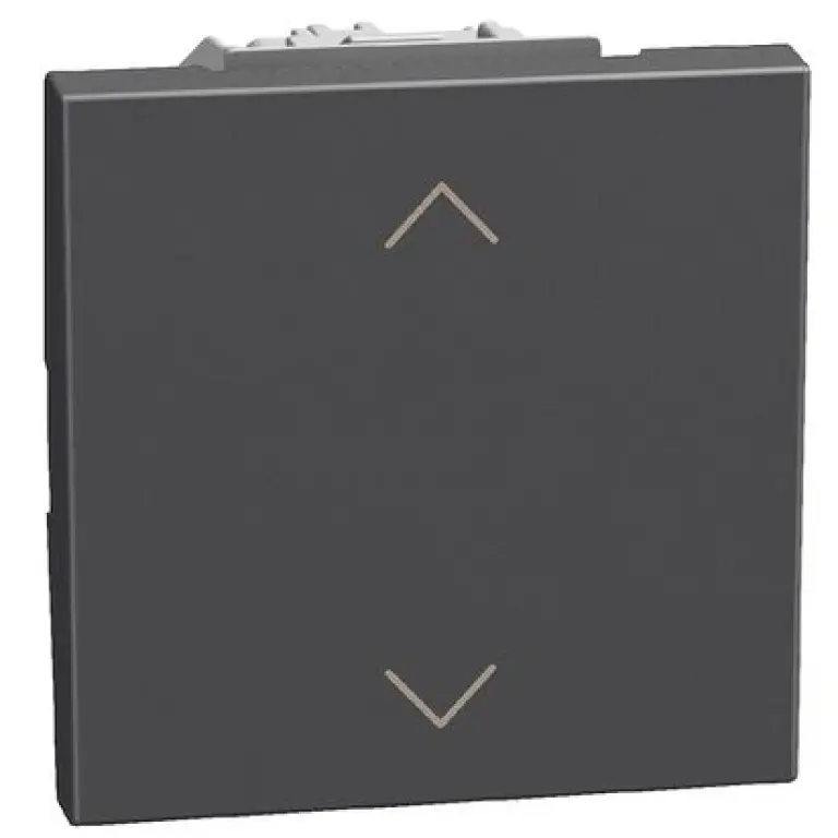 Ключ за щори с блокировка 2мод. 10AX, 1-0-2, графит, light now, bticino, YD4027NM2