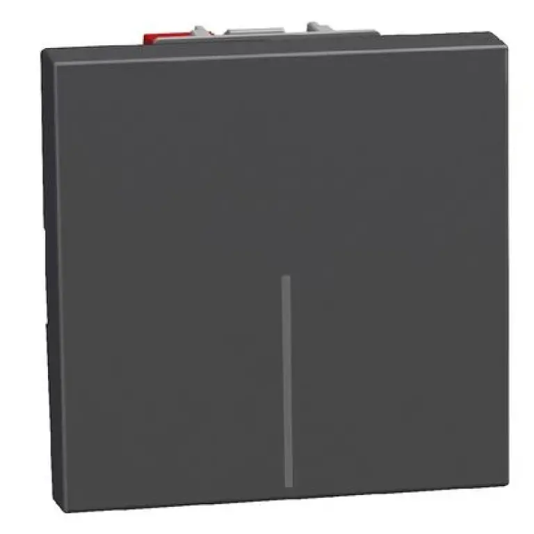Бутон 1P NO 2мод. графит, 10A, light now, bticino, YD4005M2A