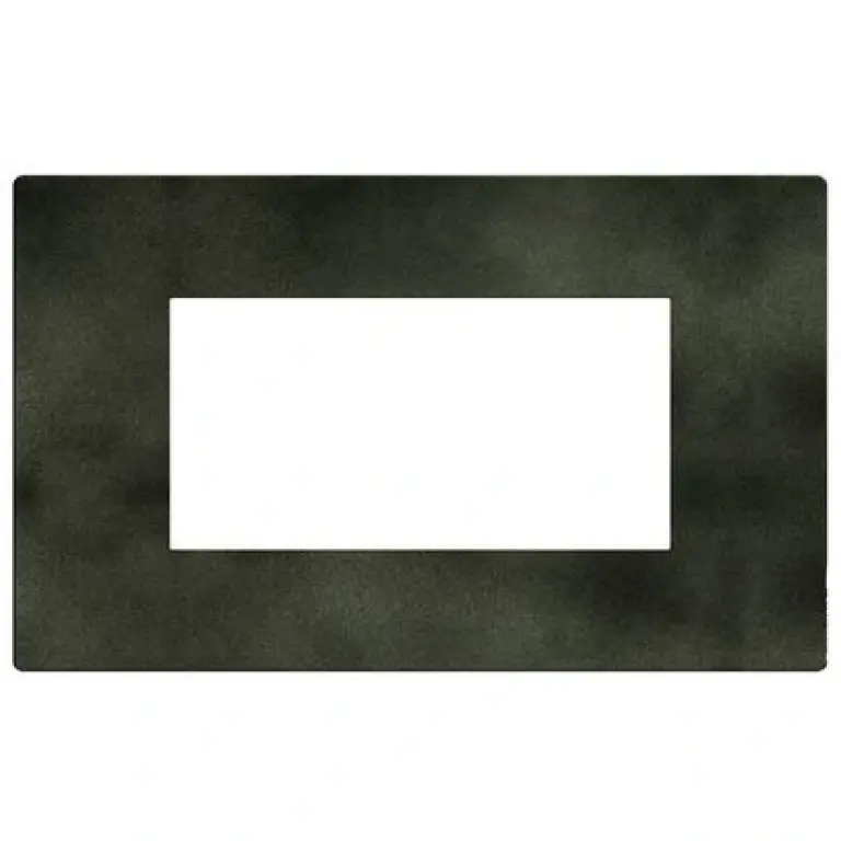 Рамка 4мод. зелен меланж/dark green, light now, bticino, YA4804DG