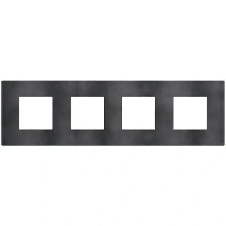Рамка 4X2мод. сив меланж/dark grey, light now, bticino, YA4802M4DS