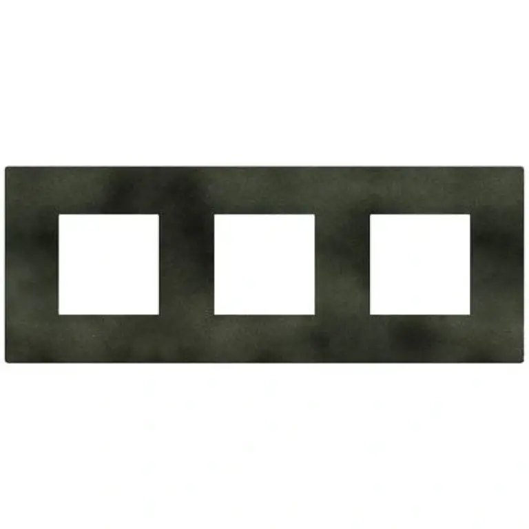 Рамка 3X2мод. зелен меланж/dark green, light now, bticino, YA4802M3DG