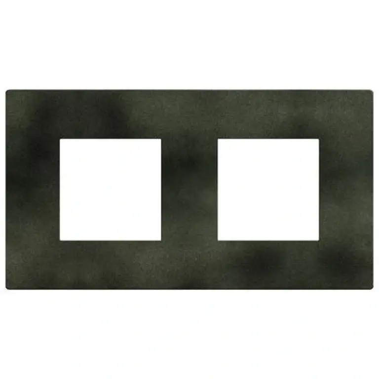 Рамка 2X2мод. зелен меланж/dark green, light now, bticino, YA4802M2DG