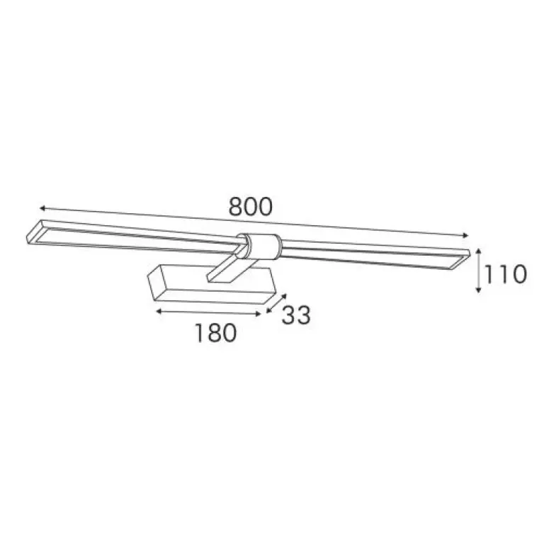 Аплик papigion, мат злато, aca lighting, led 18w, 4000k, 1170lm, pn1404ledw81br
