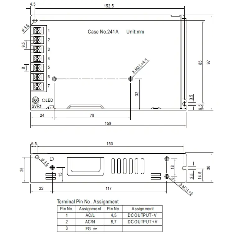Лед захранване, meanwell, 12v, 150w, ip30, lrs-150-12