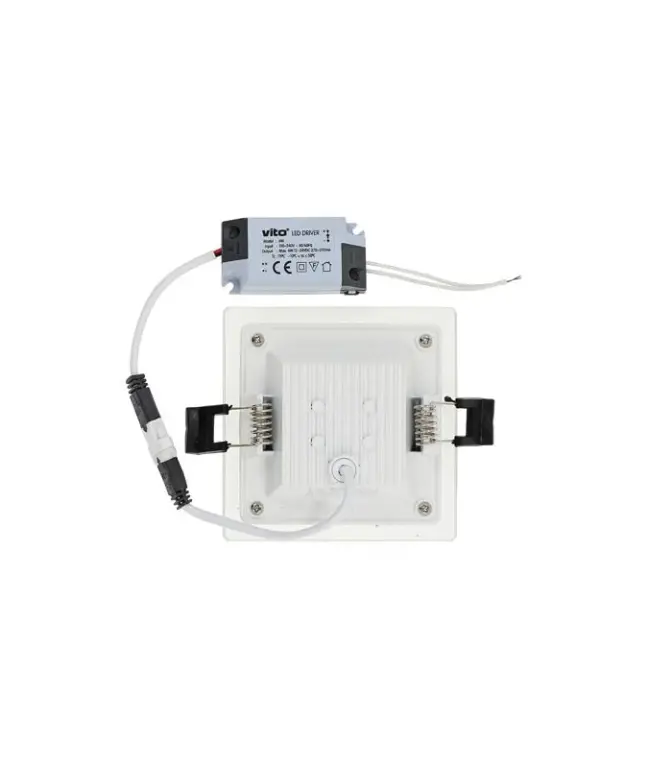 (copy) led панел за вграждане, бял, ultralux, led 6w, бяла светлина, 4200k, 420lm, LPSG642