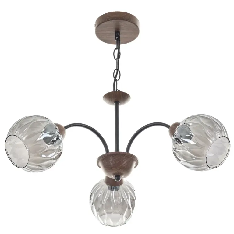 Полилей hoplet, черен, elbulgaria, 3xe27, 4378/3 BK