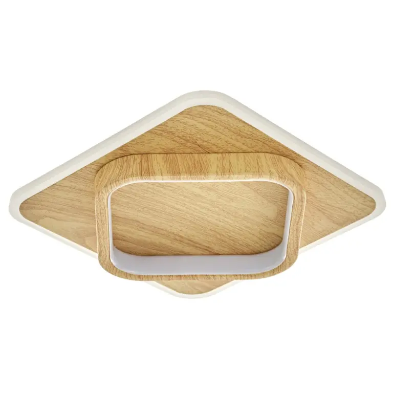 Плафон woody, кафяв, elbulgaria, led 18w, 1440lm, CCT, 4434B