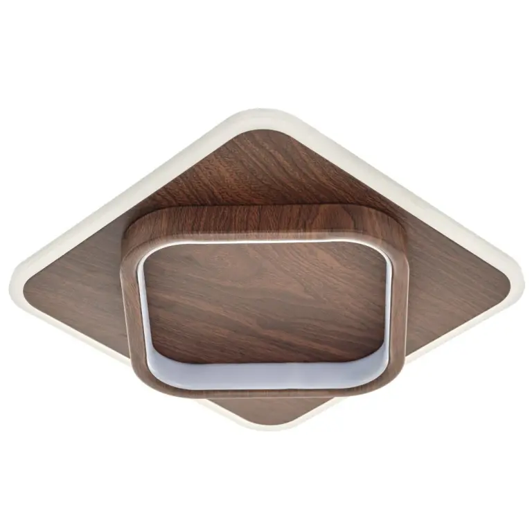 Плафон woody, кафяв, elbulgaria, led 18w, 1440lm, CCT, 4434a