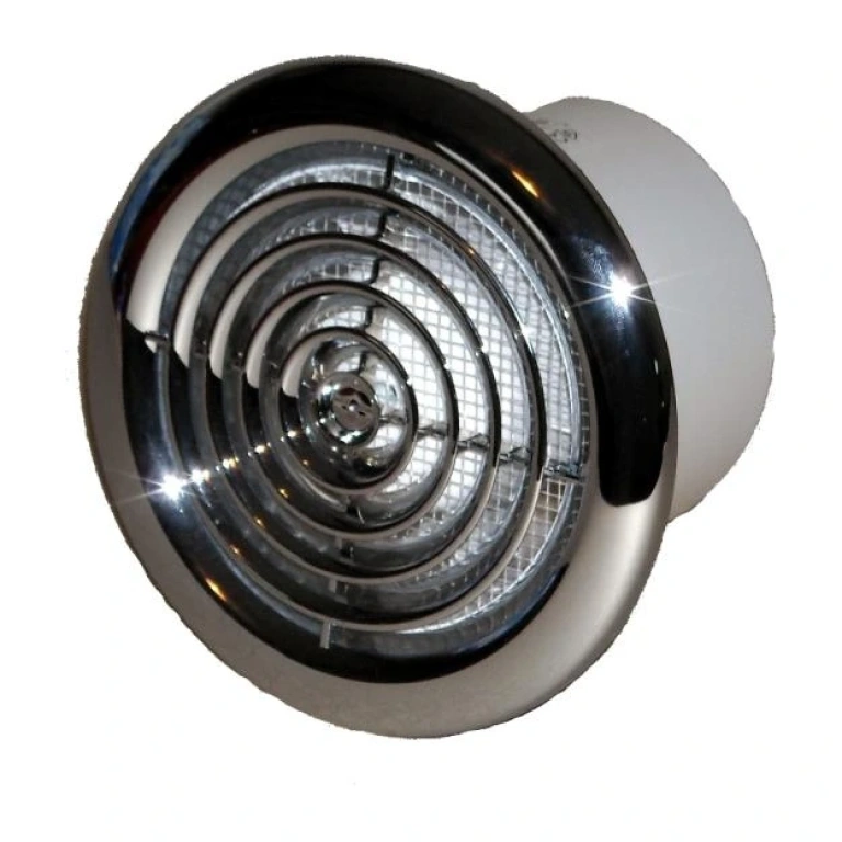 Вентилатор за баня, хром, vents, ф125, 185m3/h, 16w, 125 pf chrome