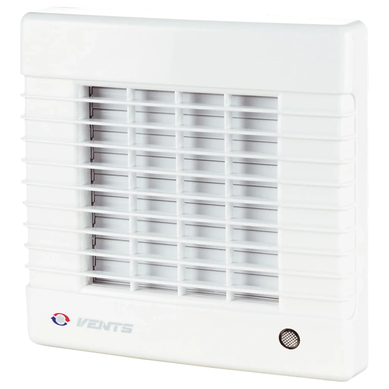 Вентилатор за баня с лагери и жалузи, бял, vents, ф100, 98m3/h, 18w, vents100mal