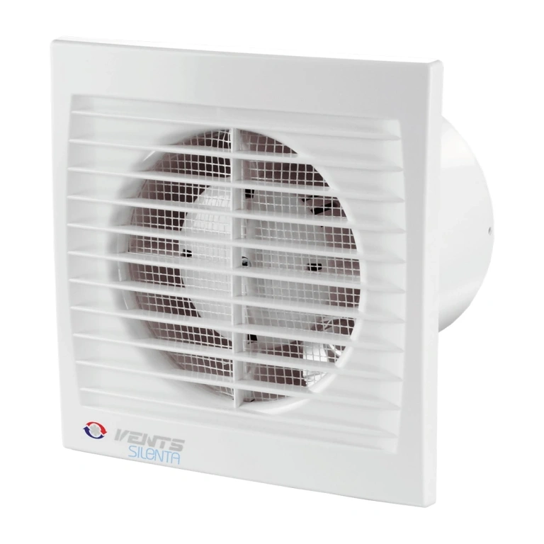 Вентилатор за баня безшумен, бял, vents, ф125, 143m3/h, 9.3w, 125 silenta-s