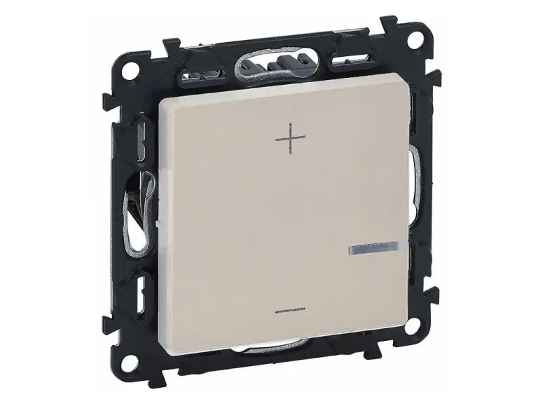 Бутонен димер led  5-75w, крем, legrand, valena life, 752262A