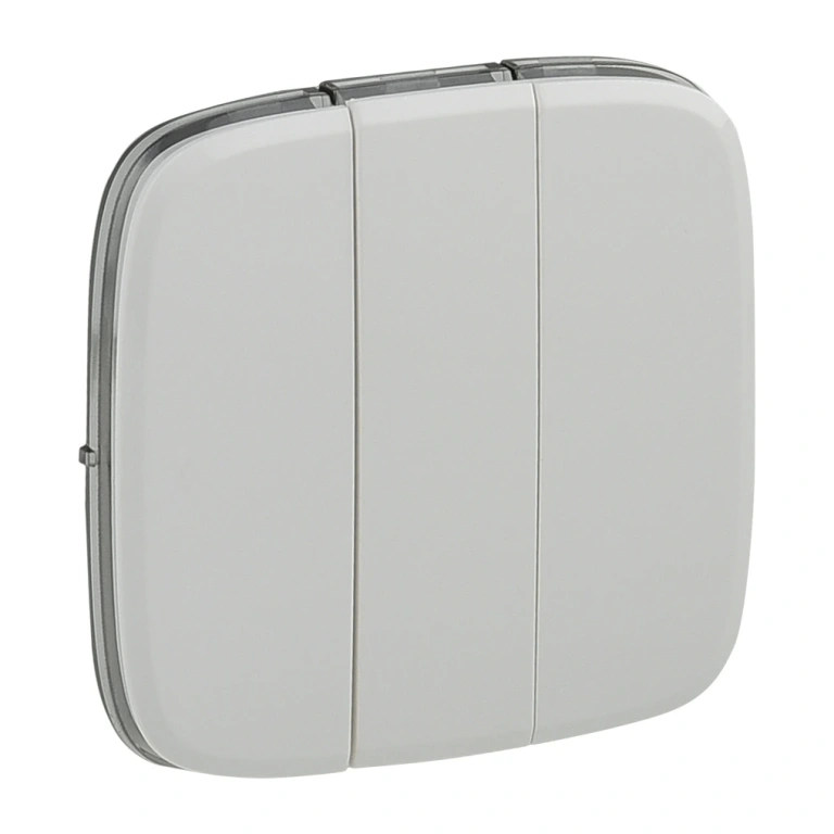 pvc лицев панел за троен ключ , бял, legrand, valena allure, 755035