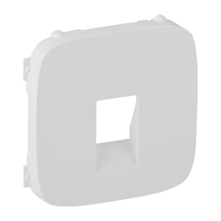 pvc лицев панел за единична розетка за тонколони, бял, legrand, valena allure, 755365