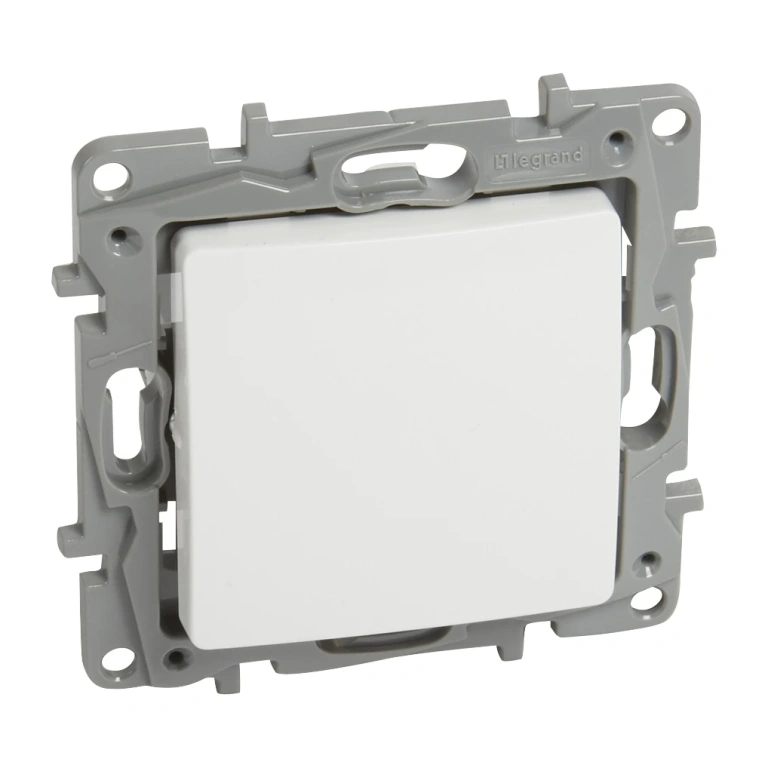 Девиаторен ключ сх.6, 10a, бял, legrand, niloe, 764501