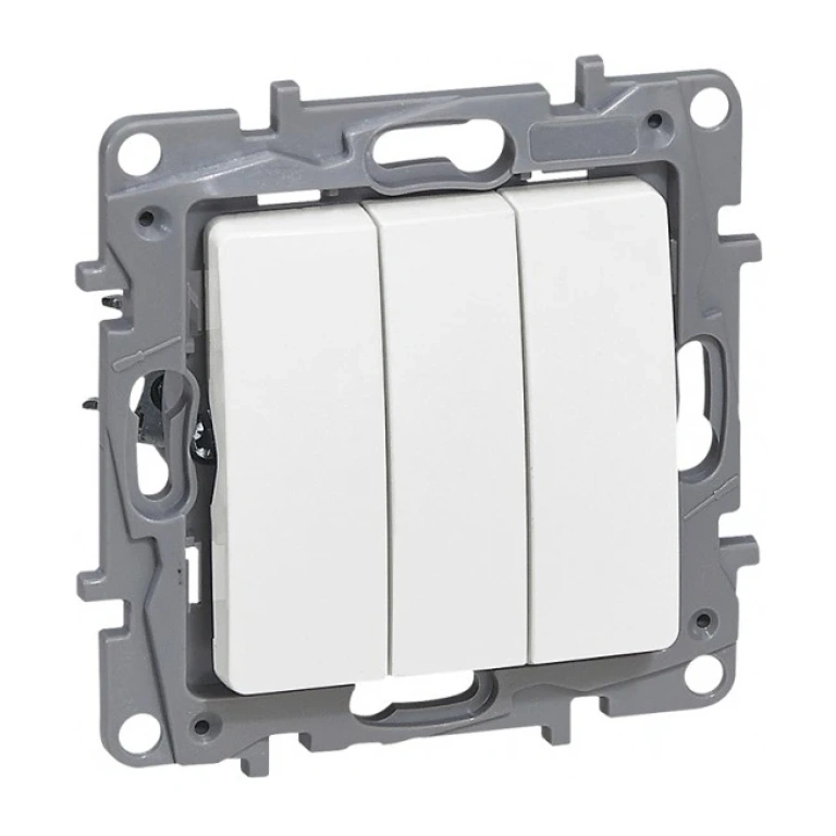 Троен ключ, 10a, бял, legrand, niloe, 764503