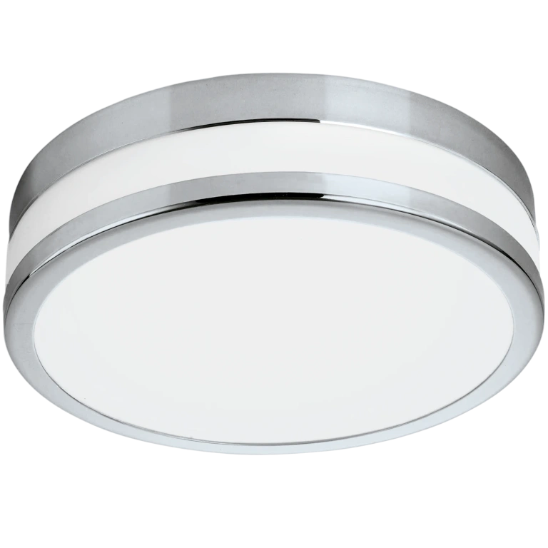  метален плафон, chrome, eglo, led palermo, led 24w, 3000k, 2500lm, 94999