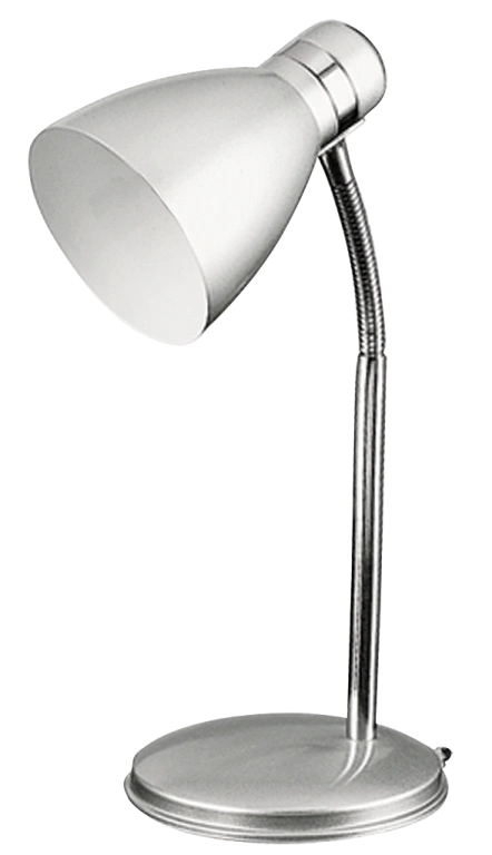 метална работна лампа, silver/chrome, rabalux, patric, 1x40w, 4206