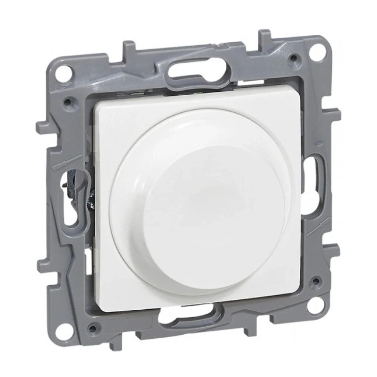 Димер ротативен универсален 5-75/300w за всички товари + led, бял, legrand, niloe, 764588