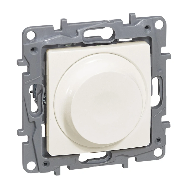 димер ротативен универсален 5-75/300w за всички товари + led, крем, legrand, niloe, 764688