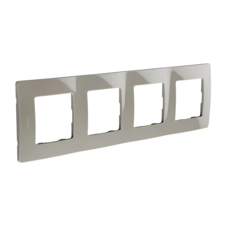 pvc четворна рамка, кафе, legrand, niloe, 665034