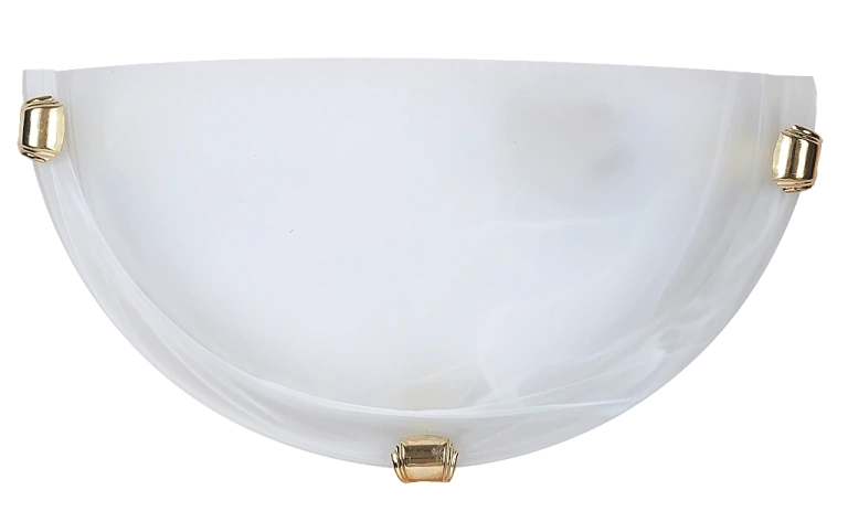 Стъклен аплик, gold claw/rice-stone glass, rabalux, alabastro, 1x60w, 3001