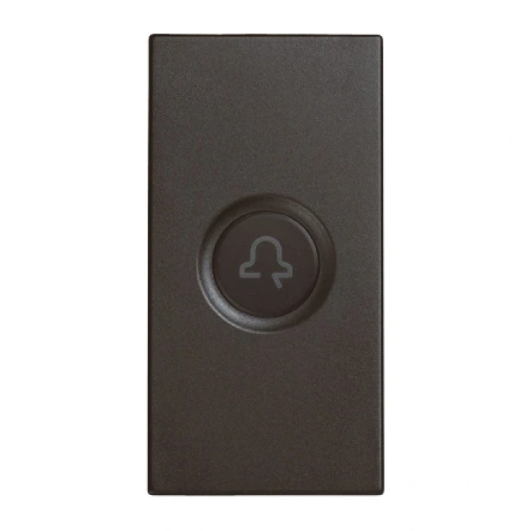 декоративно капаче със символ звънец, 1 модул, антрацит, simon urmet, nea, 10363