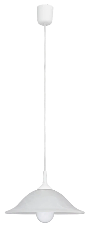 Pvc пендел, white/rice-stone glass, rabalux, alabastro, 1x60w, 3905