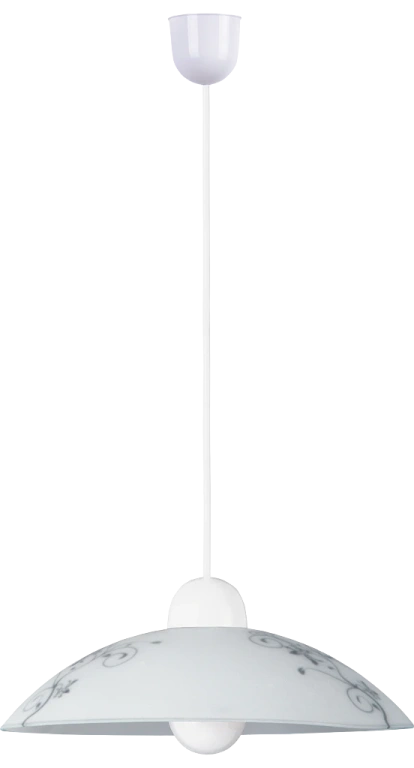 Pvc пендел, white/black, rabalux, bloomy, 1x60w, 1848