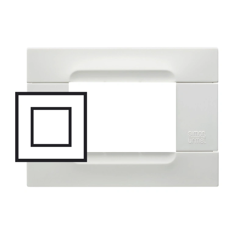 pvc двумодулна рамка, white helsinki, simon urmet, kadra,10802.b.01