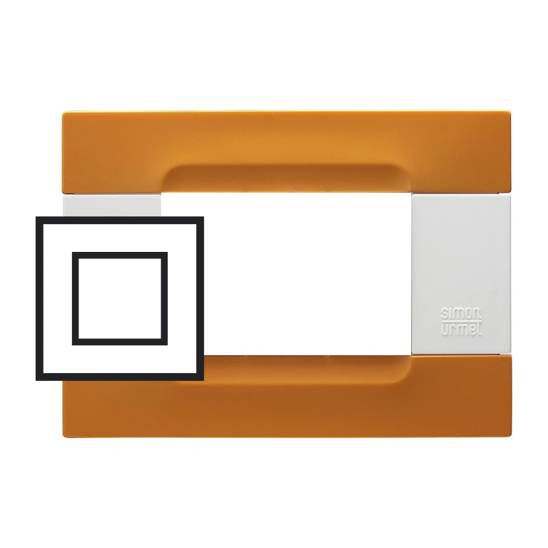 Pvc двумодулна рамка, orange san francisco, simon urmet, kadra,10802.b.30