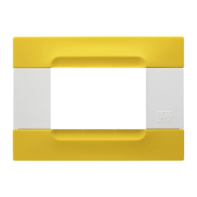 pvc тримодулна рамка, yellow lisbona, simon urmet, kadra, 10803.b.34