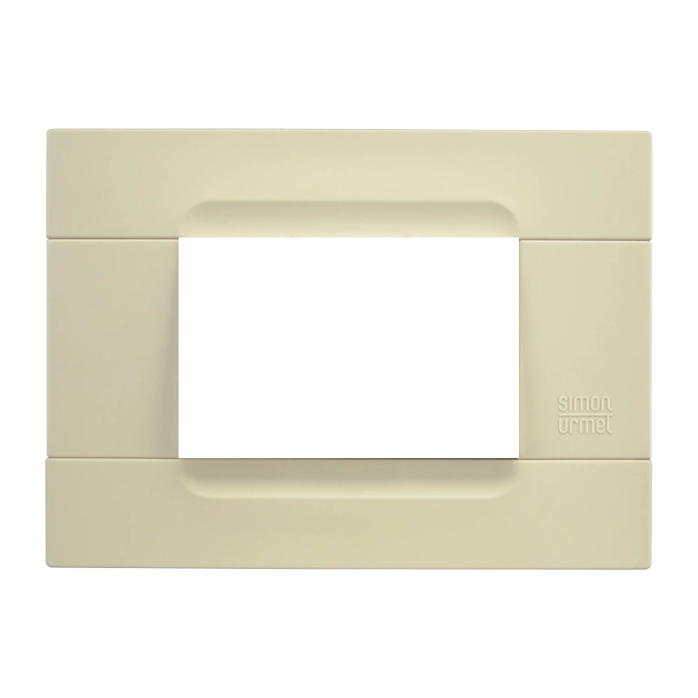 pvc тримодулна рамка, ivory, simon urmet, kadra, 10803.av