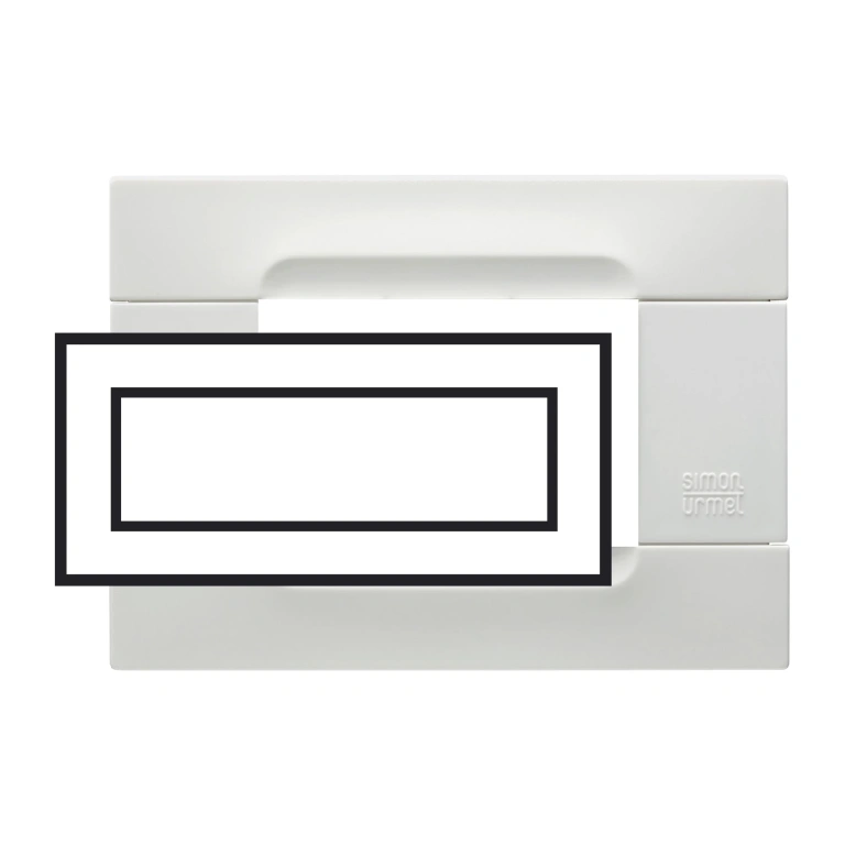 Pvc седеммодулна рамка, white helsinki, simon urmet, kadra,10807.b.01