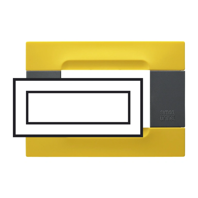 pvc седеммодулна рамка, yellow lisbona, simon urmet, kadra, 10807.34